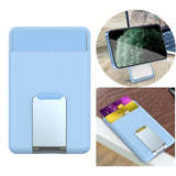 Maxbell Magnetic Wallet Card Holder for iPhone 13 12 Pro Max Mini Light Blue