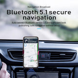 Maxbell FM Transmitter Receiver Bluetooth 5.1 Wireless for Mobile Phone for Android
