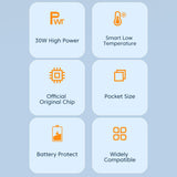 Maxbell 33W Dual Port Wall Charger Adapter Smart Chip for iOS Android Phones EU