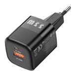 Maxbell Compact 33W USB Dual Port Charger Travel for iOS Phone 8 - 13 Tablets EU