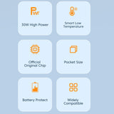 Maxbell Compact 33W USB Dual Port Charger Travel for iOS Phone 8 - 13 Tablets EU