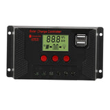 Maxbell 12V/24V Solar Charge Controller Dual USB Port Smart Overloading LCD Display