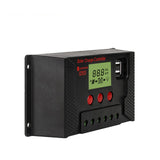 Maxbell 12V/24V Solar Charge Controller Dual USB Port Smart Overloading LCD Display