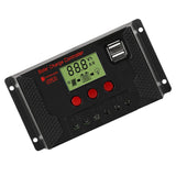 Maxbell 12V/24V Solar Charge Controller Dual USB Port Smart Overloading LCD Display