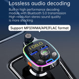 Maxbell FM Transmitter Dual USB PD Type C Fast Charge Charger Handsfree FM Modulator