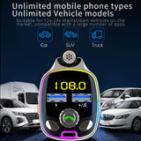 Maxbell FM Transmitter Dual USB PD Type C Fast Charge Charger Handsfree FM Modulator