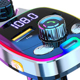 Maxbell FM Transmitter Dual USB PD Type C Fast Charge Charger Handsfree FM Modulator