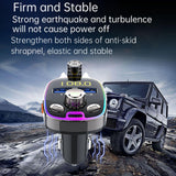 Maxbell FM Transmitter Dual USB PD Type C Fast Charge Charger Handsfree FM Modulator