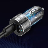 Maxbell Car Charger Dual USB Dual Cigarette Lighter 12V 24V Quick Charge Black