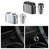Maxbell Car Charger Dual USB Dual Cigarette Lighter 12V 24V Quick Charge Black