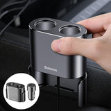 Maxbell Car Charger Dual USB Dual Cigarette Lighter 12V 24V Quick Charge Black