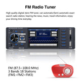 Maxbell 3.8 inch Bluetooth Car Radio 1 Din Rear View Quick Charge MP3 Dual USB