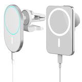 Maxbell Magnetic Wireless Car Charger Mount 15W USB C Port for iPhone 12 Circular