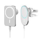 Maxbell Magnetic Wireless Car Charger Mount 15W USB C Port for iPhone 12 Circular