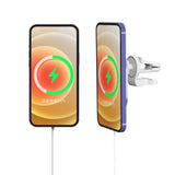 Maxbell Magnetic Wireless Car Charger Mount 15W USB C Port for iPhone 12 Circular