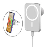 Maxbell Magnetic Wireless Car Charger Mount 15W USB C Port for iPhone 12 Rectangle