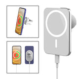 Maxbell Magnetic Wireless Car Charger Mount 15W USB C Port for iPhone 12 Rectangle