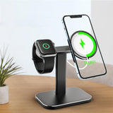 Maxbell Charger Stand Adjustable Aluminum Alloy for MagSafe for Watch Series Black
