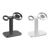 Maxbell Charger Stand Adjustable Aluminum Alloy for MagSafe for Watch Series Black