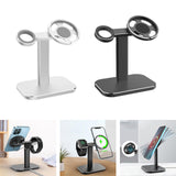 Maxbell Charger Stand Adjustable Aluminum Alloy for MagSafe for Watch Series Black