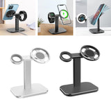 Maxbell Charger Stand Adjustable Aluminum Alloy for MagSafe for Watch Series Black