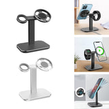 Maxbell Charger Stand Adjustable Aluminum Alloy for MagSafe for Watch Series Black