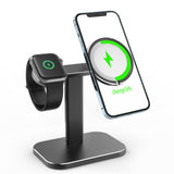 Maxbell Charger Stand Adjustable Aluminum Alloy for MagSafe for Watch Series Black