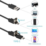 Maxbell Portable 8mm Endoscope Camera Waterproof Endosocope for Smartphones PC 1m