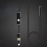 Maxbell Portable 8mm Endoscope Camera Waterproof Endosocope for Smartphones PC 1m