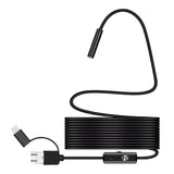Maxbell Portable 8mm Endoscope Camera Waterproof Endosocope for Smartphones PC 1m