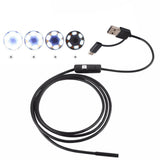 Maxbell Portable 8mm Endoscope Camera Waterproof Endosocope for Smartphones PC 1m