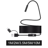Maxbell Portable 8mm Endoscope Camera Waterproof Endosocope for Smartphones PC 1m
