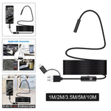 Maxbell Portable 8mm Endoscope Camera Waterproof Endosocope for Smartphones PC 1m