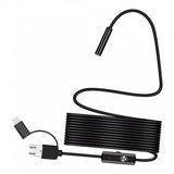 Maxbell Portable 8mm Endoscope Camera Waterproof Endosocope for Smartphones PC 1m
