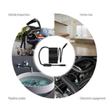 Maxbell Portable 8mm Endoscope Camera Waterproof Endosocope for Smartphones PC 1m