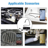 Maxbell Portable 8mm Endoscope Camera Waterproof Endosocope for Smartphones PC 1m