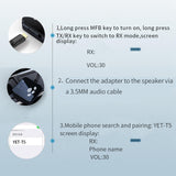 Maxbell Bluetooth 5.0 Transmitter and Receiver Low Latency for Car Sound System