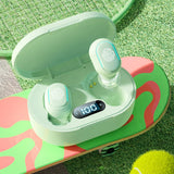 Maxbell Wireless Bluetooth Earbuds 5.2 Noise Cancelling Rechargeable for Work Sport Green