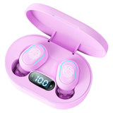 Maxbell Wireless Bluetooth Earbuds 5.2 Noise Cancelling Rechargeable for Work Sport Purple