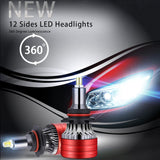 Maxbell LED Headlight Bulbs Waterproof Cool White Light 360 Degree for Accessories