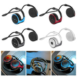 Maxbell Wireless Earhook Headset Bluetooth 5.0 FM Radio for Running Gym Gaming Red