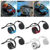 Maxbell Wireless Earhook Headset Bluetooth 5.0 FM Radio for Running Gym Gaming Red