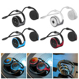 Maxbell Wireless Earhook Headset Bluetooth 5.0 FM Radio for Running Gym Gaming Red