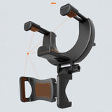 Maxbell Rearview Mirror Phone Holder for 3-5.5inch Smartphones Cell Phone