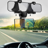 Maxbell Rearview Mirror Phone Holder for 3-5.5inch Smartphones Cell Phone