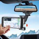 Maxbell Rearview Mirror Phone Holder for 3-5.5inch Smartphones Cell Phone