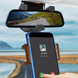 Maxbell Rearview Mirror Phone Holder for 3-5.5inch Smartphones Cell Phone