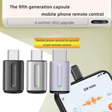 Maxbell Smartphone IR Remote Controller Adapter Type C for Phone DVD Player Black