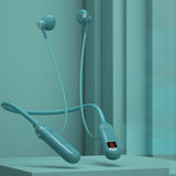 Maxbell Bluetooth Neckband Headphones Running Noise Cancelling in Ear Earphone Green