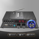 Maxbell Lp-A8BT Audio Power Amplifier AUX RCA 2x30W for Computers Speakers Studio